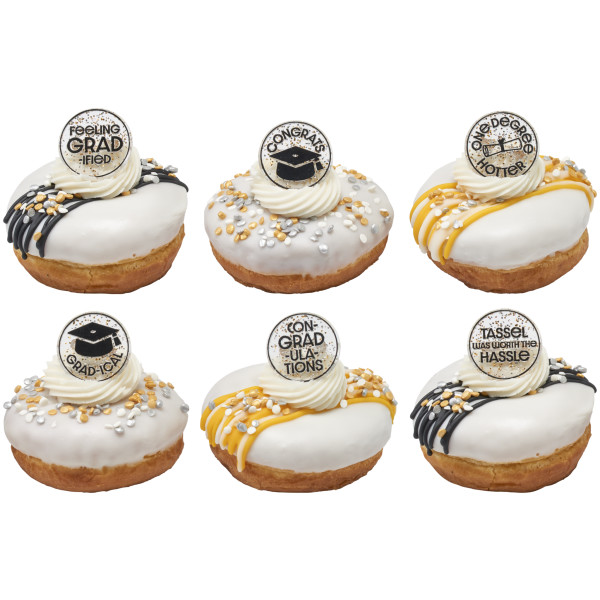 Confetti Grad Cupcake Rings