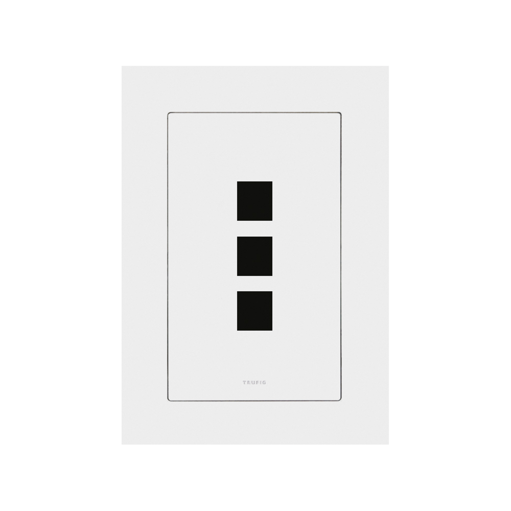 FASCIA | LEVITON 3-PORT DATA JACK- 41643 QUICKPORT FRAME