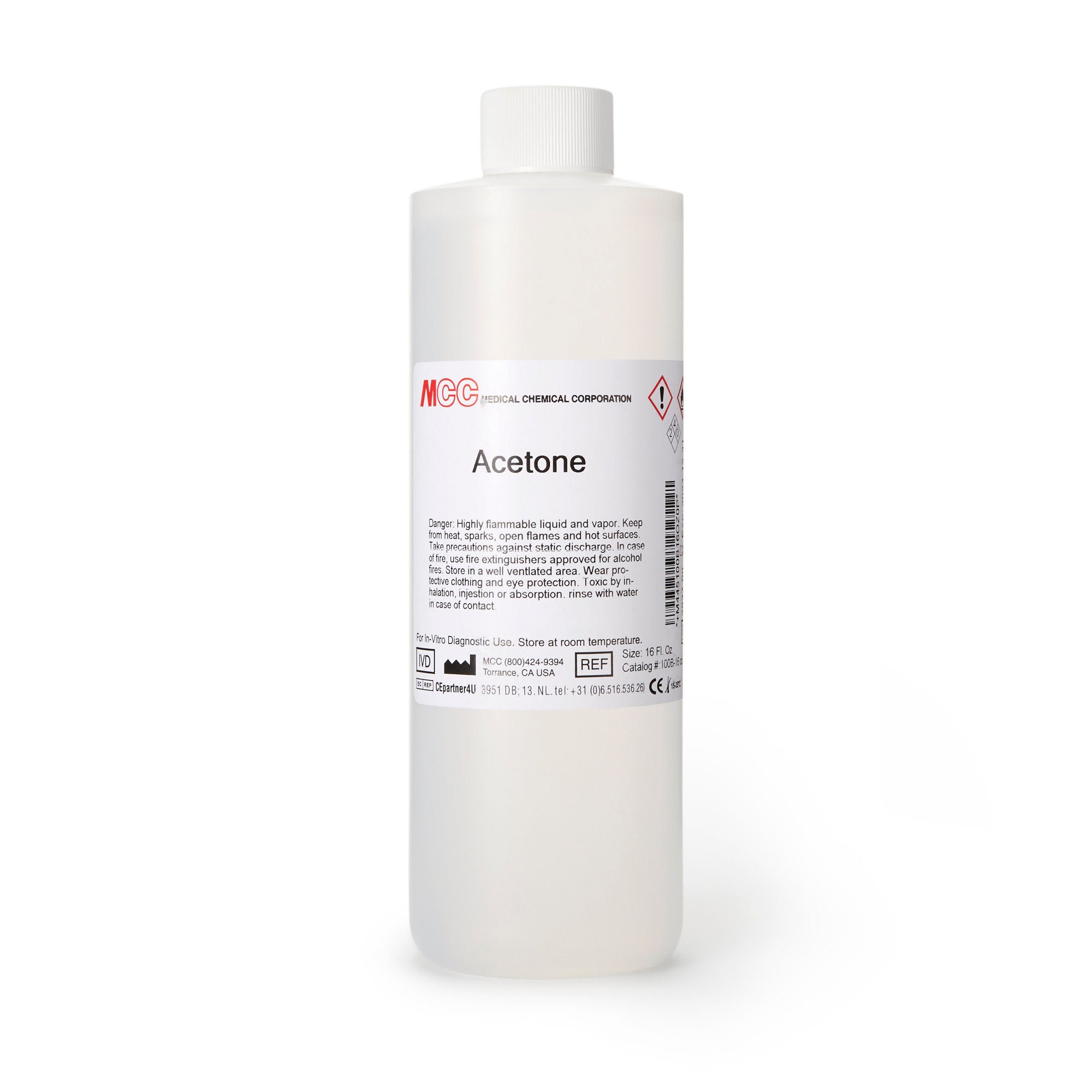 Medical Chemical Acetone Chemistry Reagent, 16-ounce Bottle