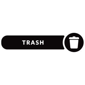 Special Made, Trash Label, Version A Long, 10.01" x 2.577", Black