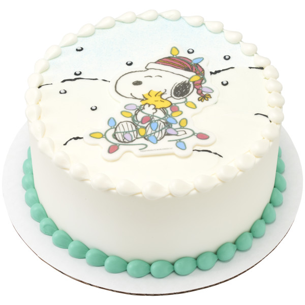 Peanuts® Snoopy® Christmas Medallions SugarStyle® Edible Decorations