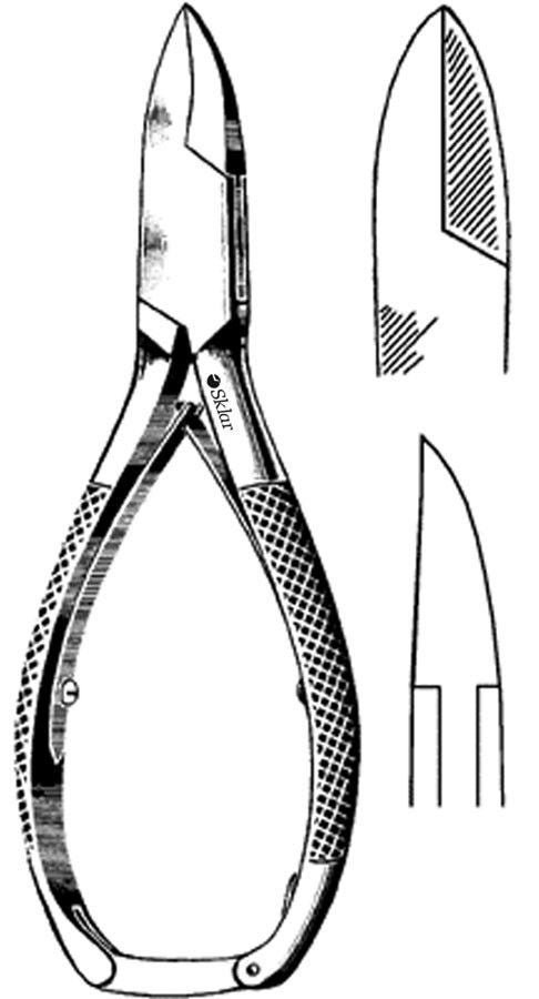 Nail Nipper Econo™ Concave Jaw 5-1/2 Inch Length Pakistan Stainless Steel