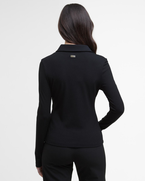 Chloe Ribbed Top Black