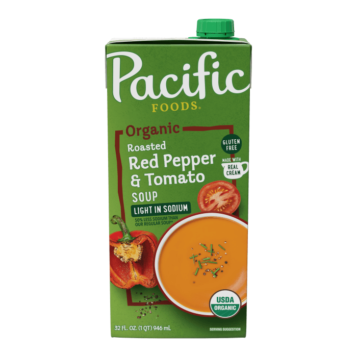 Light Sodium Organic Creamy Roasted Red Pepper & Tomato Soup