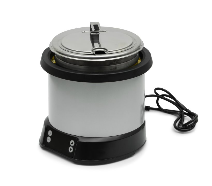 7-quart 230-volt Mirage® countertop induction rethermalizer in natural finish with UK plug