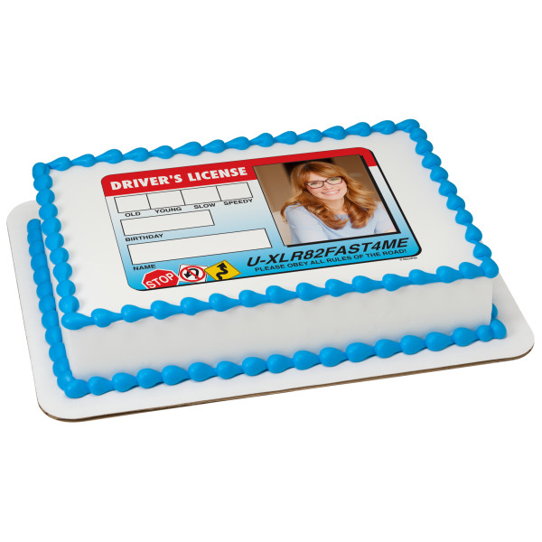 Driver License PhotoCake® Edible Image® Frame