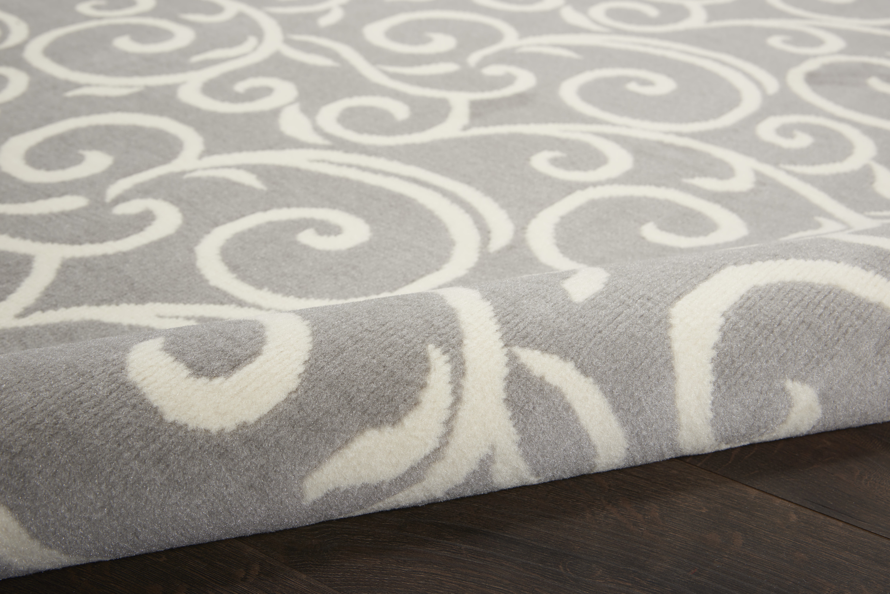 Nourison Grafix 2'3" x 7'6" Grey Contemporary Indoor Rug