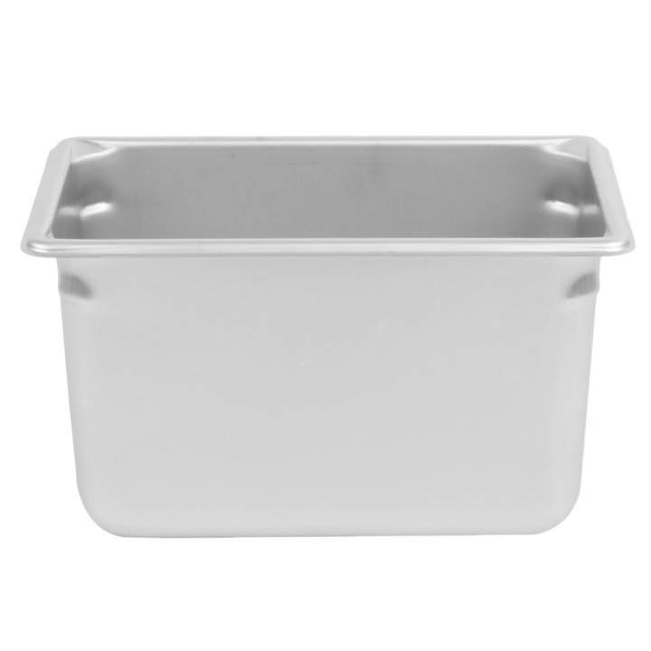 Fourth-size 6-inch-deep Super Pan V® stainless steel steam table pan