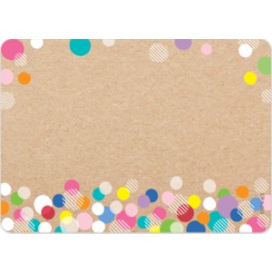 Krafty Pop Colorful Kraft Bubbles Labels, 2-1/2" x 3-1/2", Pack of 36