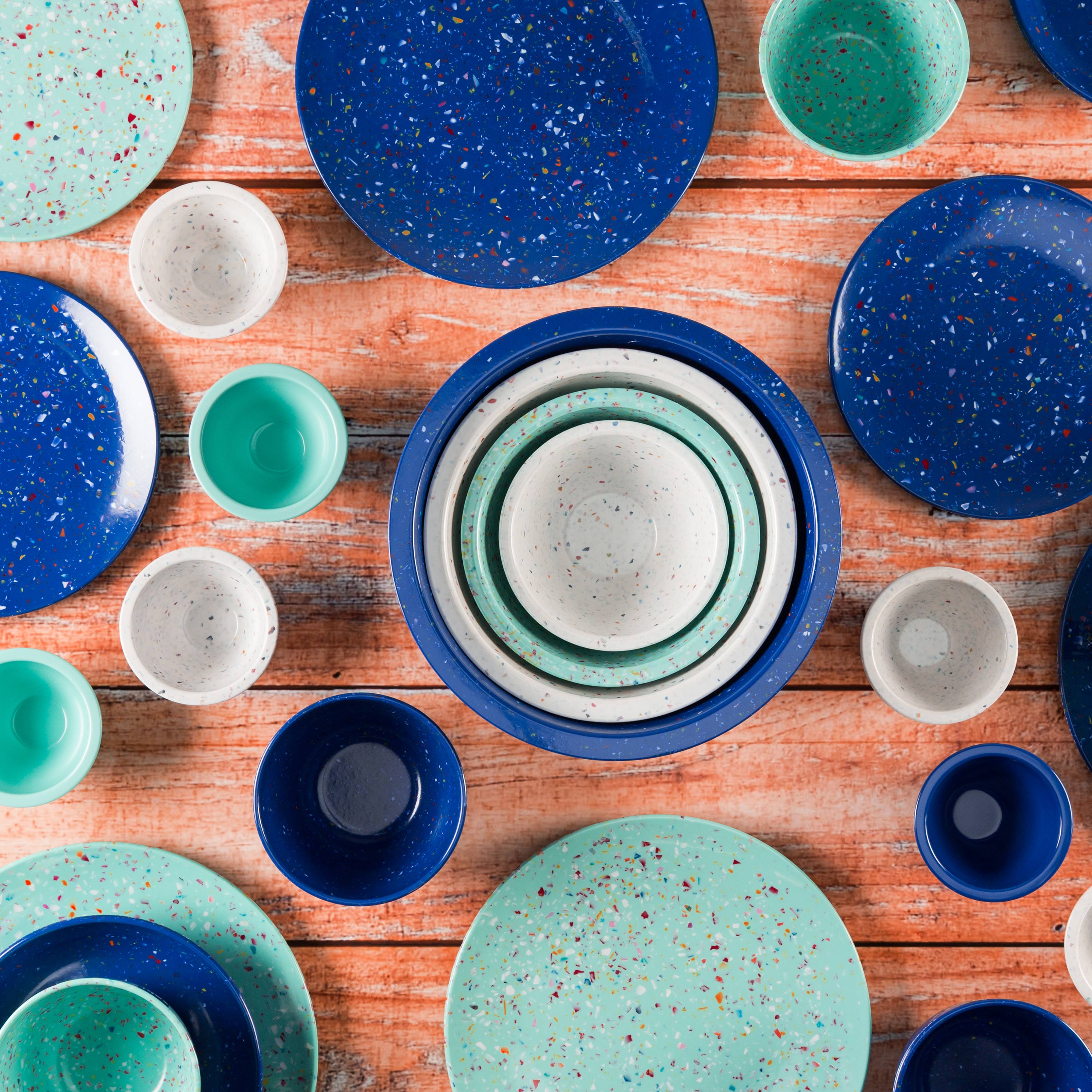 Confetti Salad Plate, Mint, 6-piece set slideshow image 3 Confetti Salad Plate, Mint, 6-piece set slideshow image 3