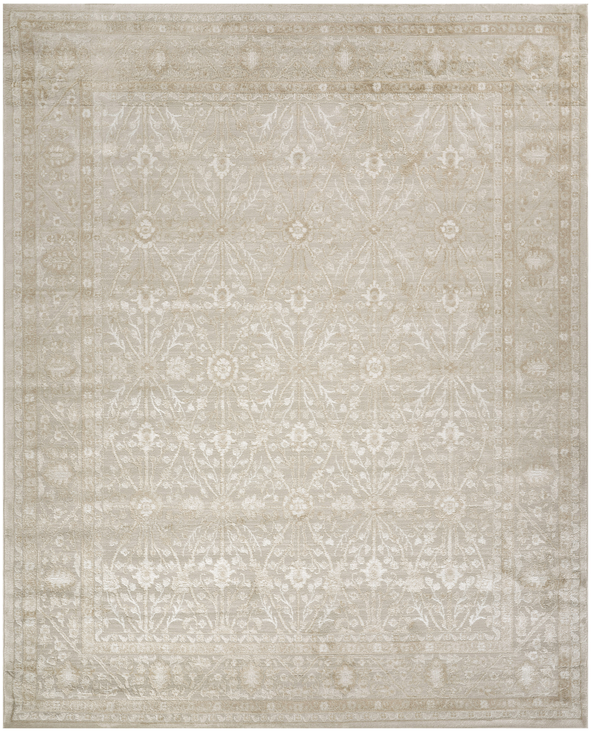 Nourison Dekor 7'10" x 9'10" Cream Beige Vintage Indoor Rug