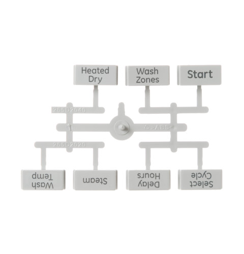 Dishwasher user interface button kit