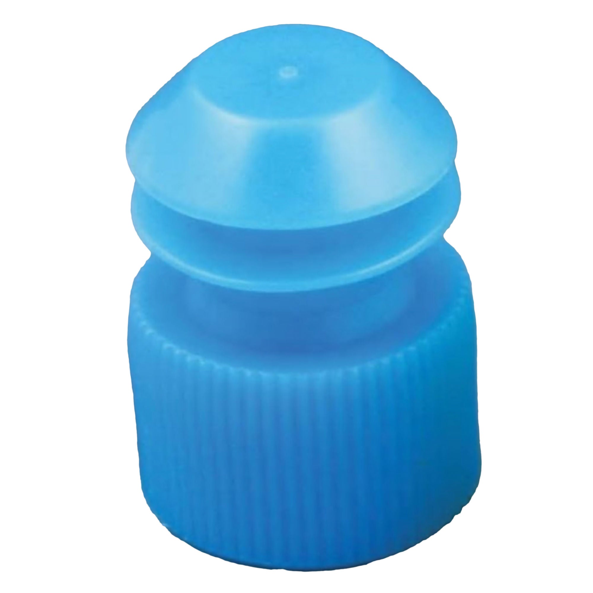 McKesson Flanged Plug Cap, Blue, Polyethylene, for use with 16mm Tubes
