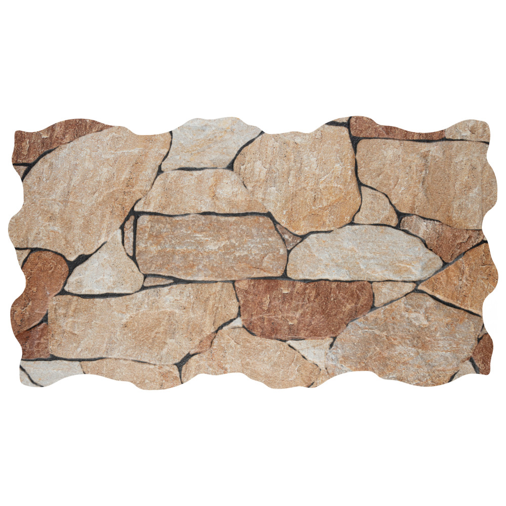 Masia Andorra Ocre 10-3/8 in. x 18-3/4 in. Ceramic Wall Tile