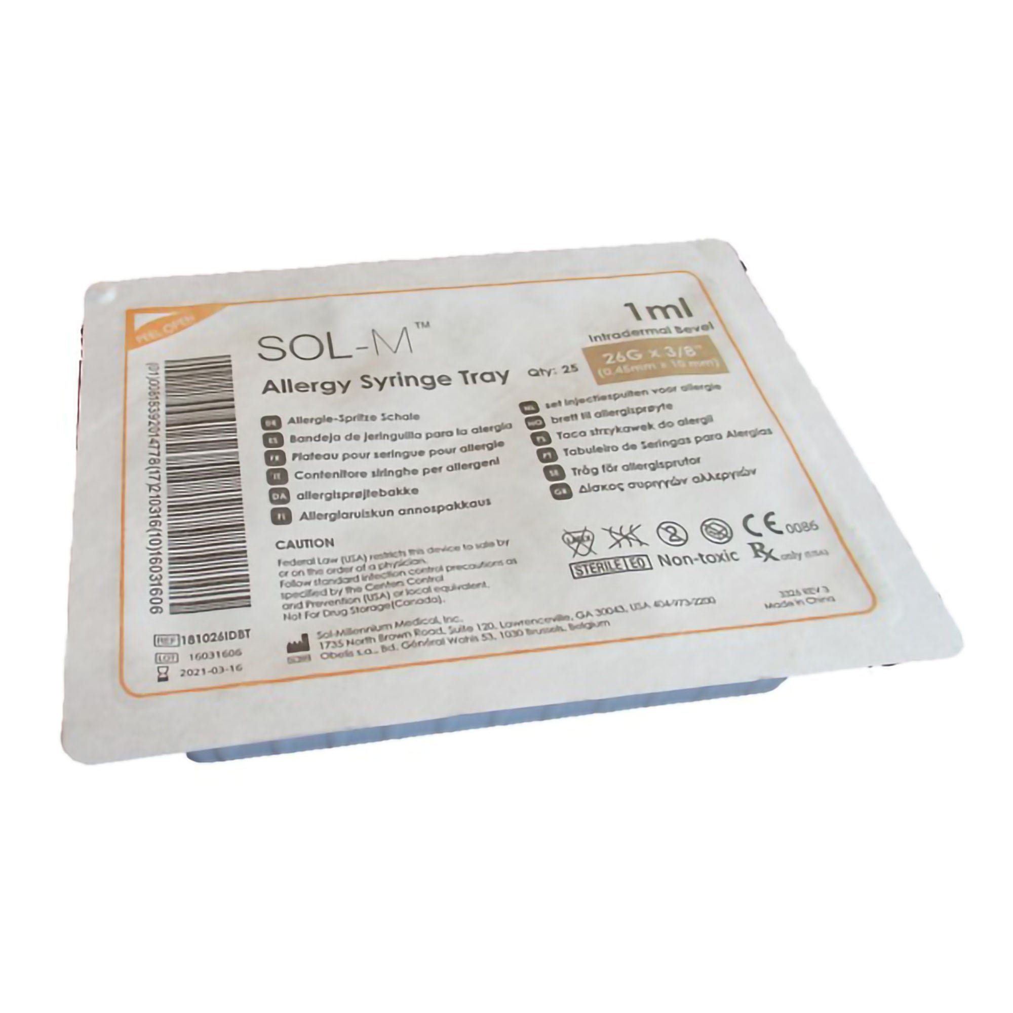 Sol-M™ Allergy Tray