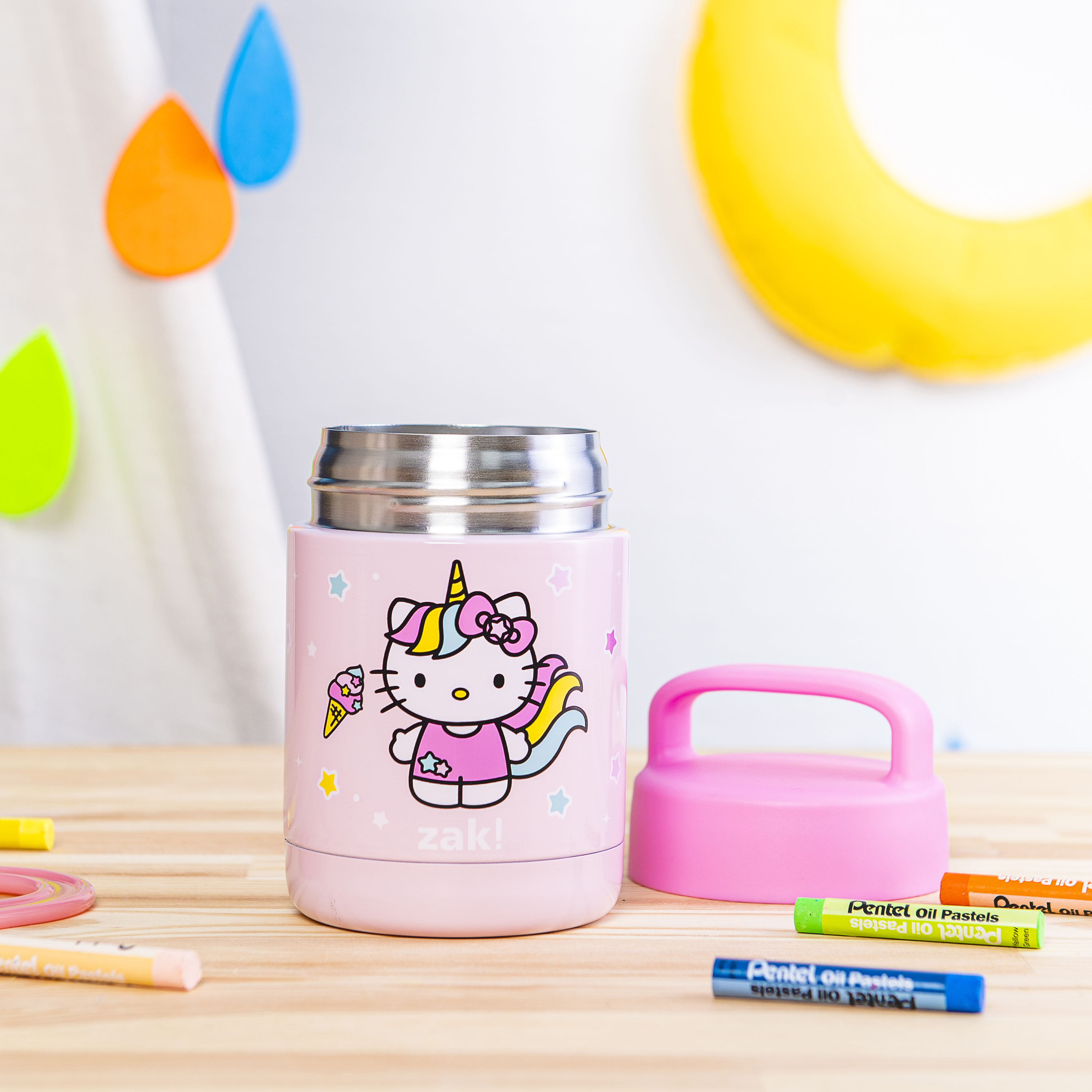 Sanrio Reusable Vacuum Insulated Stainless Steel Food Container, Hello Kitty slideshow image 6