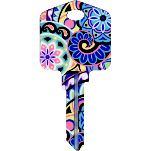 Pampered Girls Pinwheels Key Blank Kwikset 66/97 KW1/10