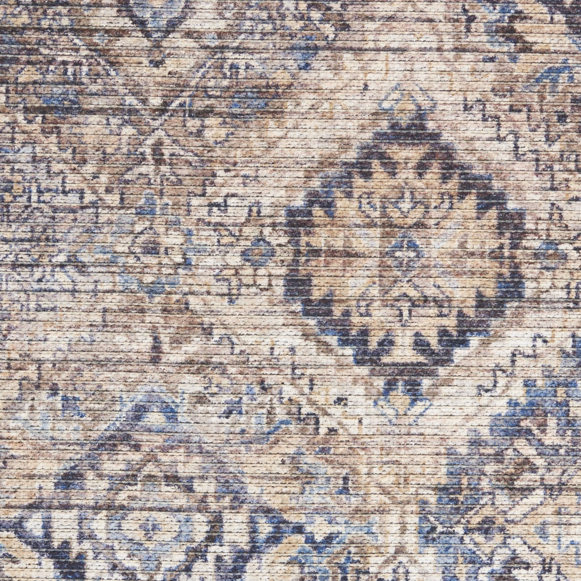 Nourison New Concept Washables 7'10" x 9'10" Ivory Latte Vintage Indoor Rug