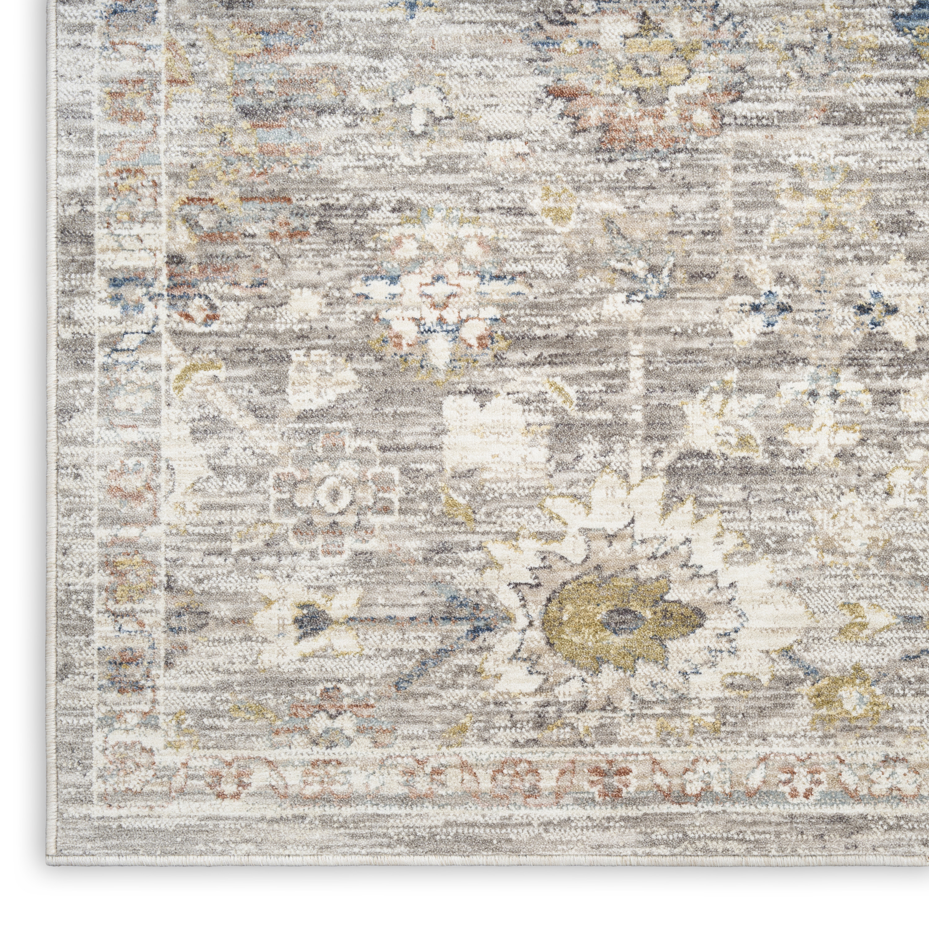 Nourison Antique Fusion 3'11" x 5'10" Grey Vintage Indoor Rug