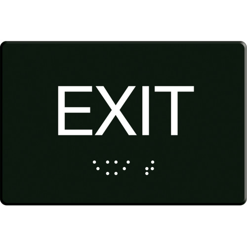 Exit Sign with Braille (6