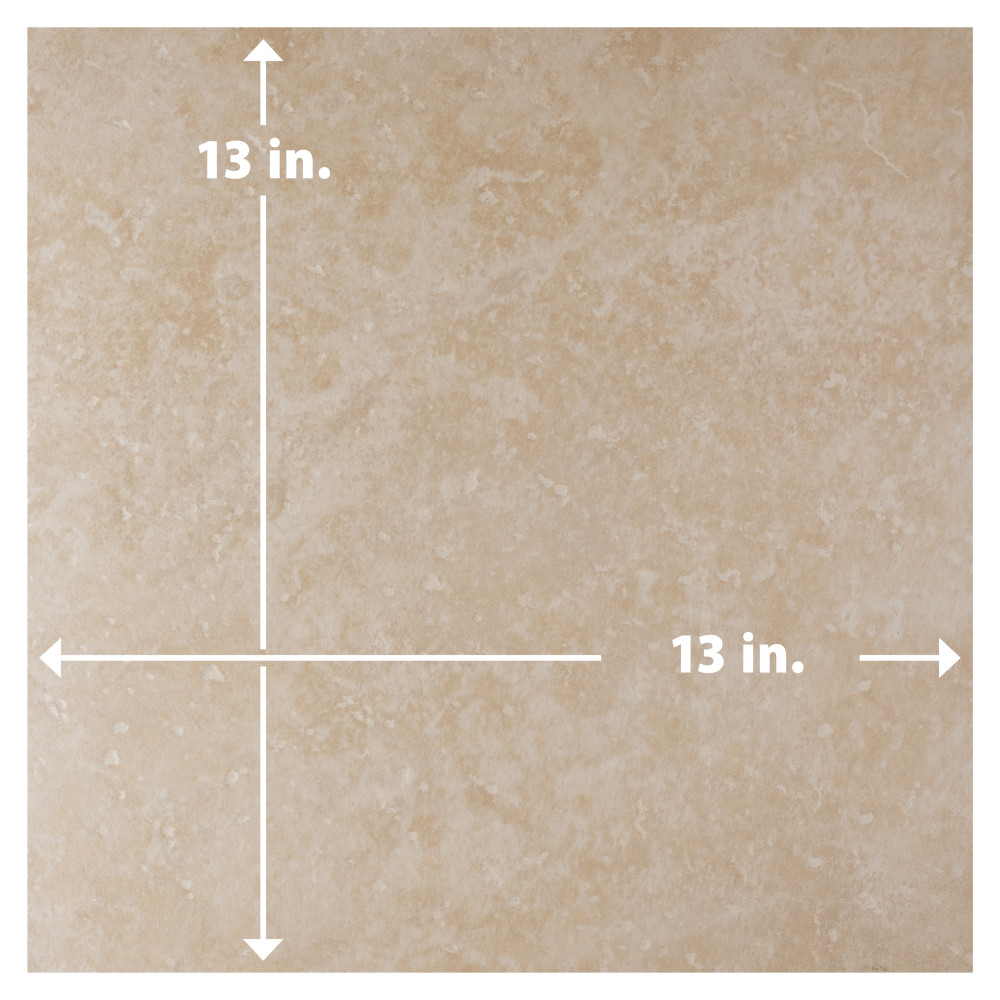 Roma Beige 13 in. x 13 in. Porcelain Floor and Wall Tile