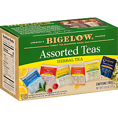 Assorted Herbal Teas - Case of 6 boxes- total of 108 teabags