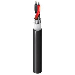 5340F1 Series, Shielded Electronic Cable, 2-Conductor, 18 AWG, Tinned Copper, PVC Jacket, Red, 1000 ft.