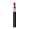 5340F1 Series, Shielded Electronic Cable, 2-Conductor, 18 AWG, Tinned Copper, PVC Jacket, Red, 1000 ft.