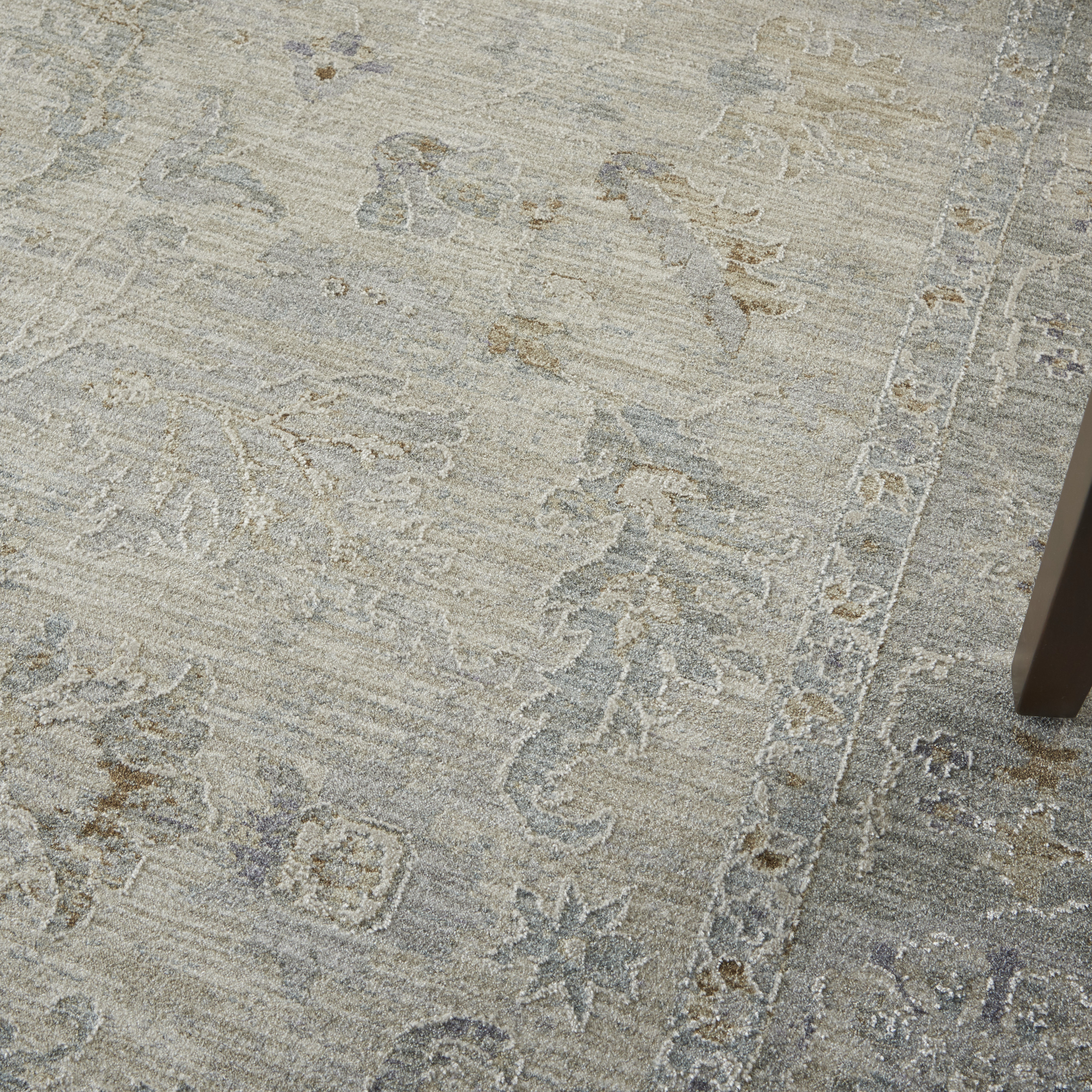Nourison Infinite 7'10" x 10'4" Light Grey Vintage Indoor Rug