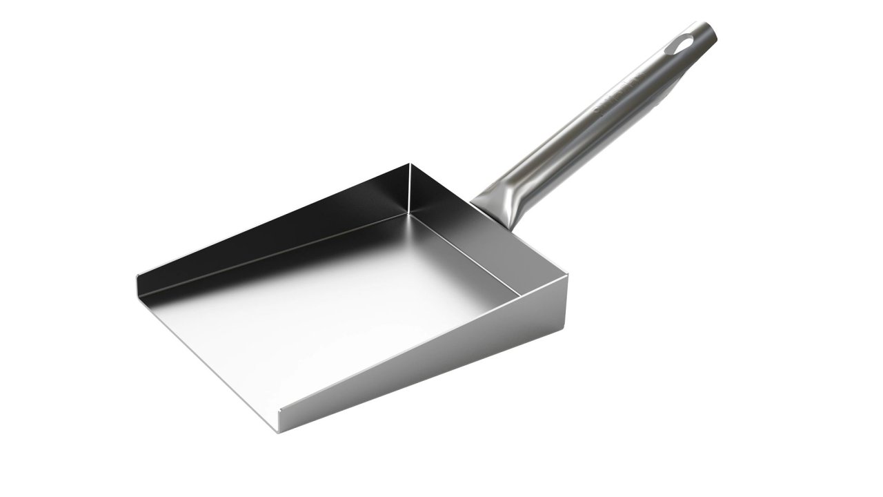 Pala de ceniza cuadrada de aluminio de 35 centímetros