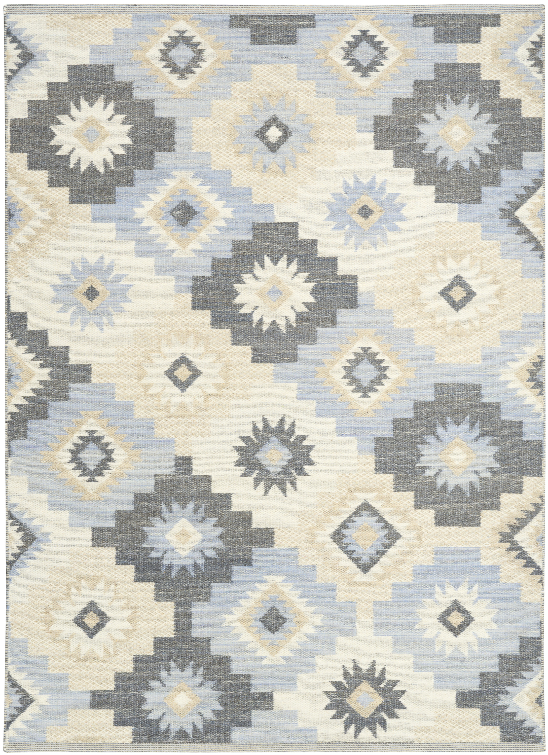 Nourison Copenhagen 8' x 10' Ivory Navy Modern Indoor Rug