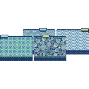 Blue Harmony File Folders, Pack of 4