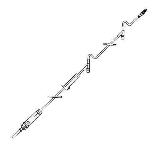 ACT5439 - IV Administration Set, 104" 10drp/ml w/ 2 Injection Sites 