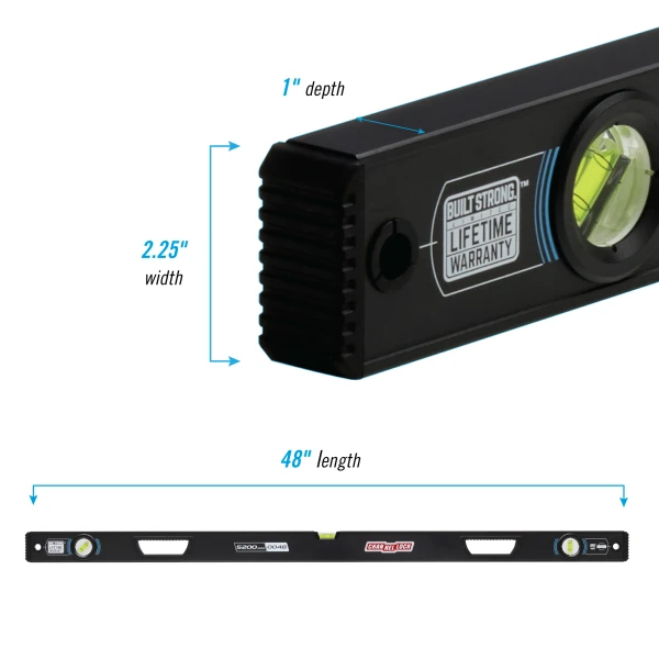5200-0048 48-inch Professional-Grade  Aluminum Box Level