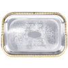 Odyssey rectangular serving tray with gold trim