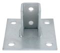 Superstrut Steel Squared Post Base With GoldGalv Finish For Single Strut