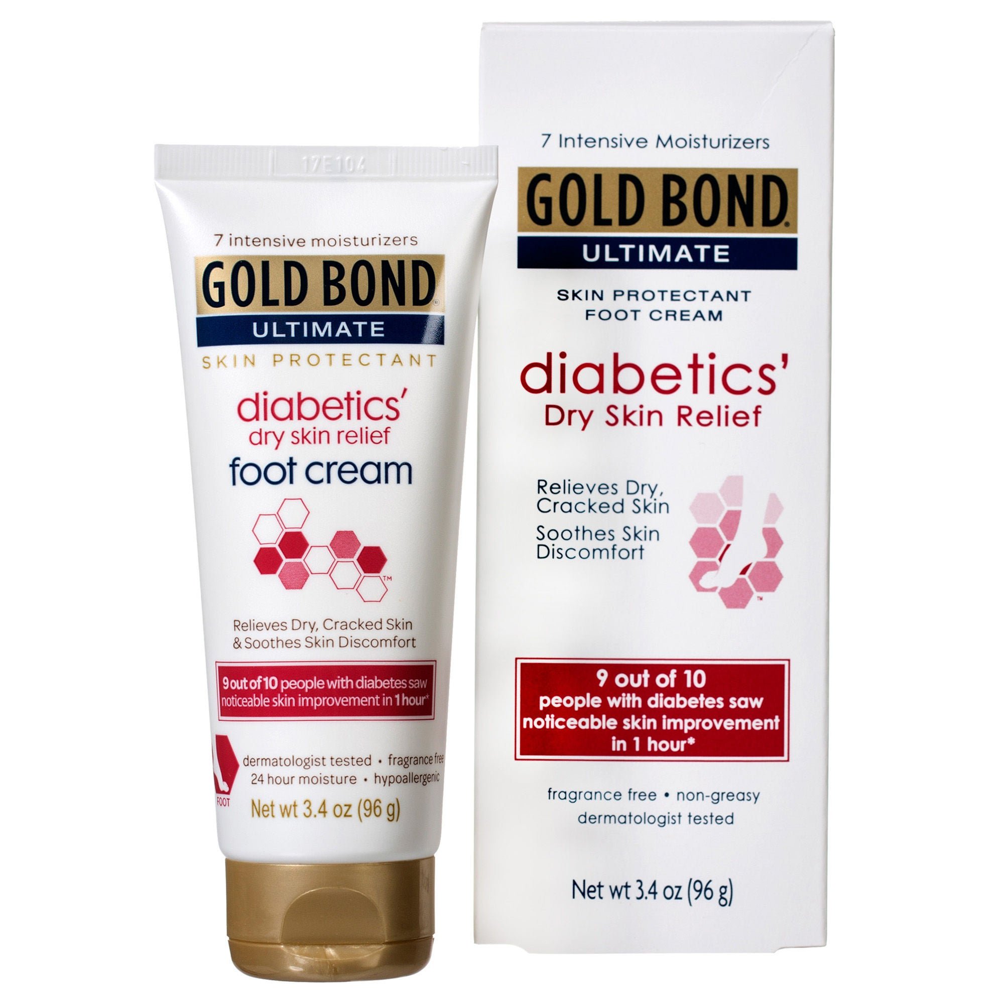 Chattem GOLD BOND FOOT DIABETICS, CRM 3.4OZ