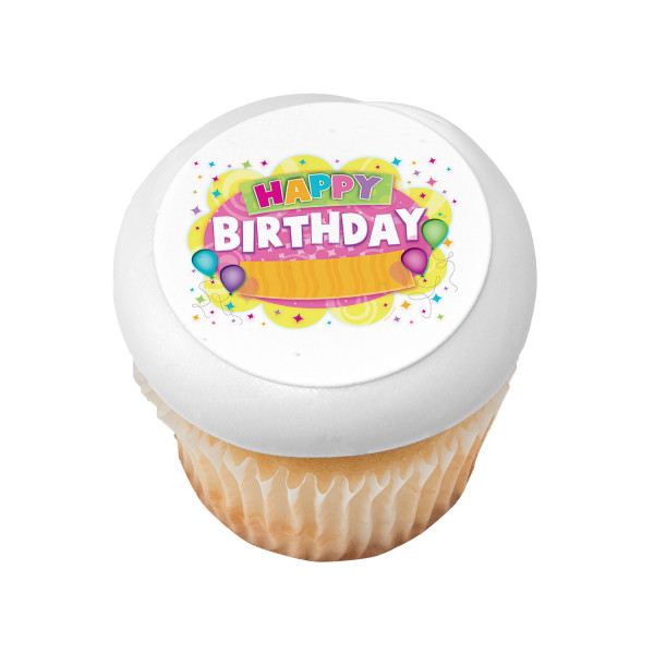 Fun Birthday Balloon PhotoCake® Edible Image®