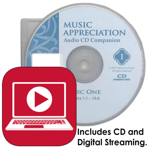 Memoria Press Music Appreciation Book 1 Audio Companion CD & Digital Streaming