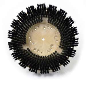 Malish, 15" TUFF-BLOCK Showerfeed Scrub Brush w NP9200, 0.028 Nylon, Black