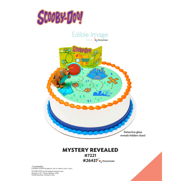 Scooby-Doo!™ Mystery Revealed The Magic of Cakes® PhotoCake® Enhanced Round Background Page