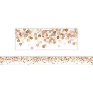 Calming Confetti Straight Border Trim, 35 Feet