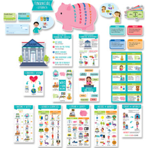 Financial Literacy for Kids Bulletin Board Set
