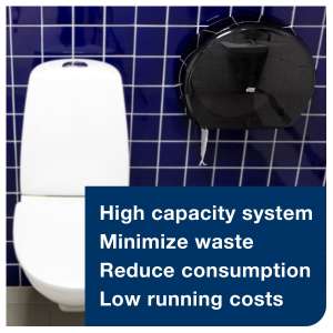 SCA555028A, Tork,  T2 Mini Jumbo Roll Tissue Dispenser, Black