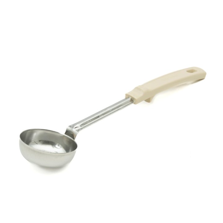 3-ounce solid round Spoodle® utensil with ivory Grip ‘n Serv® handle