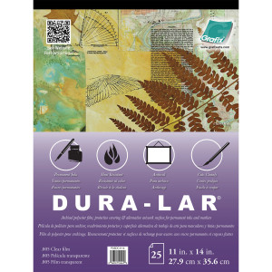 Clear Dura-Lar Pad, 11" x 14", 25 Sheets