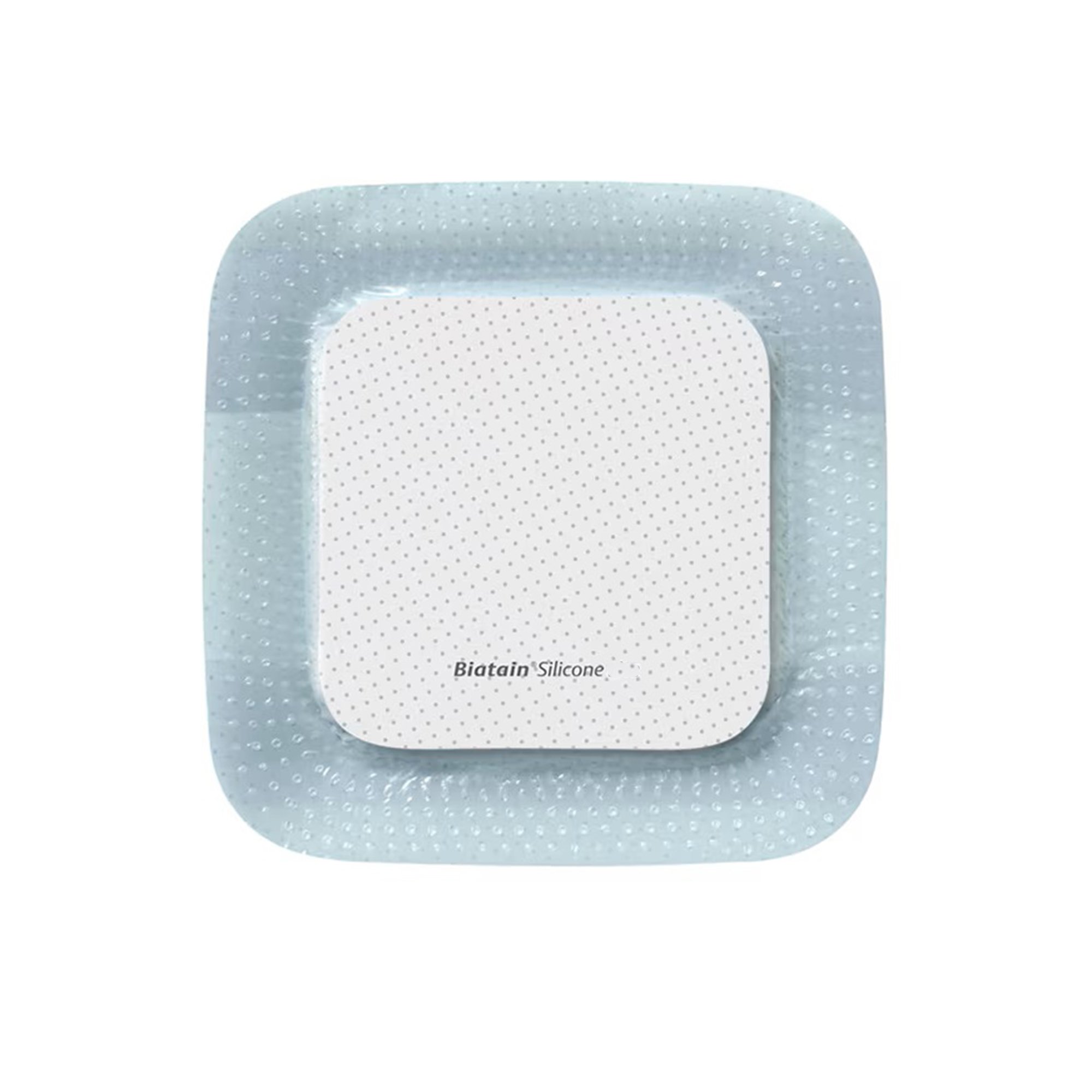 Biatain® Silicone Absorbent Foam Dressing w/ Border Film Backing, 4 x 4 Inch
