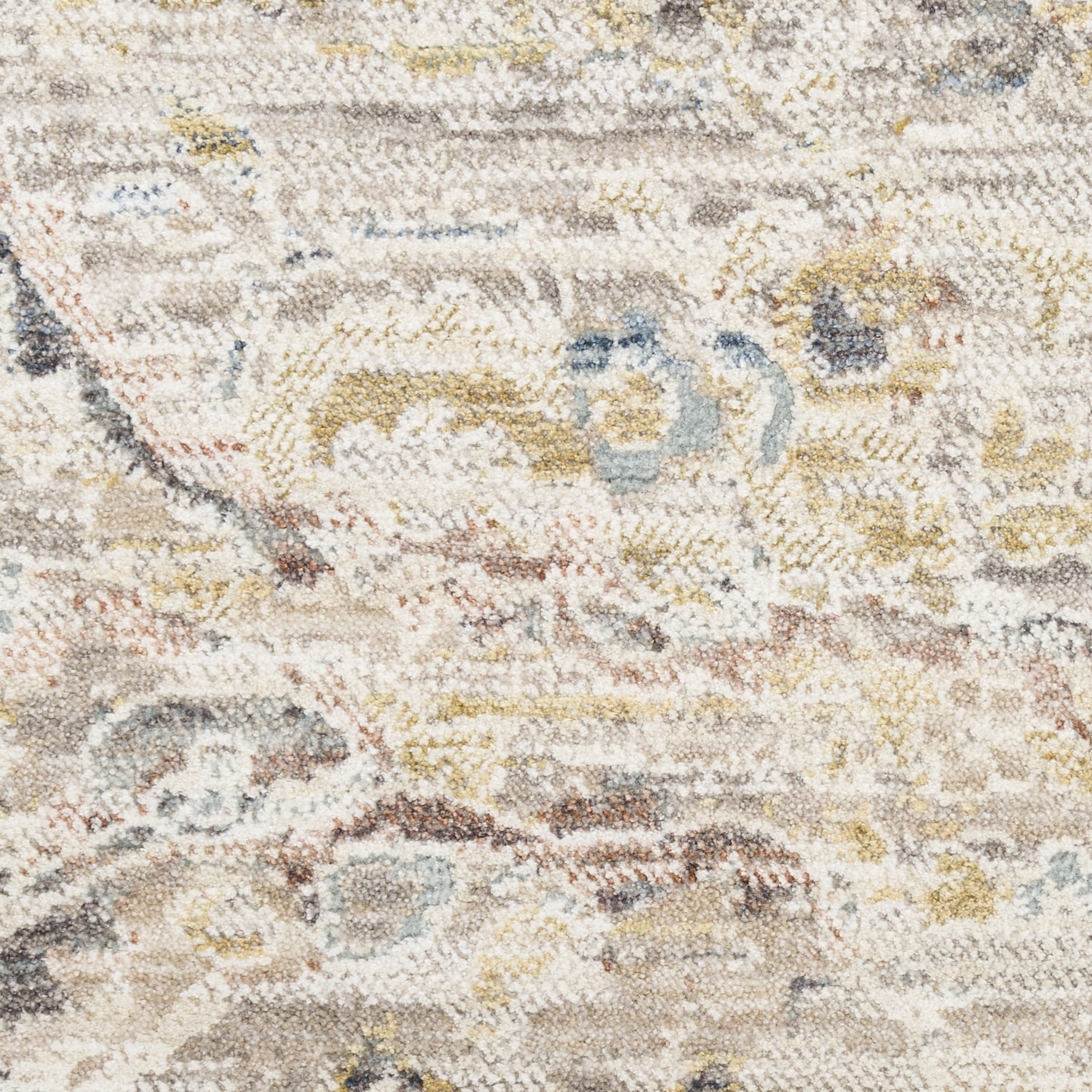 Nourison Antique Fusion 3'11" x 5'10" Light Grey Vintage Indoor Rug