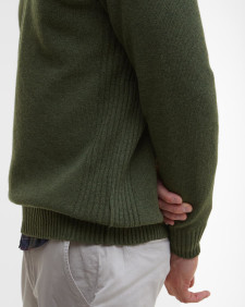 Maglione con mezza zip in lana d'agnello Essential 
