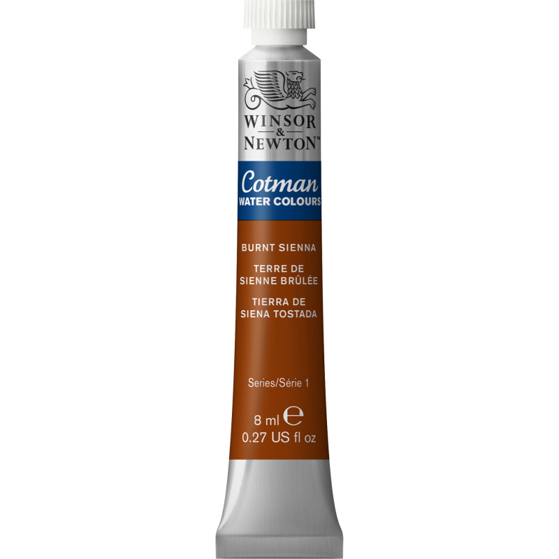 Cotman Watercolor Paint, 8 mL Tube, Burnt Sienna